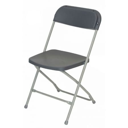 Atlas Commercial Products TitanPRO Plastic Folding Chair, Dark Gray PFC2DGRY